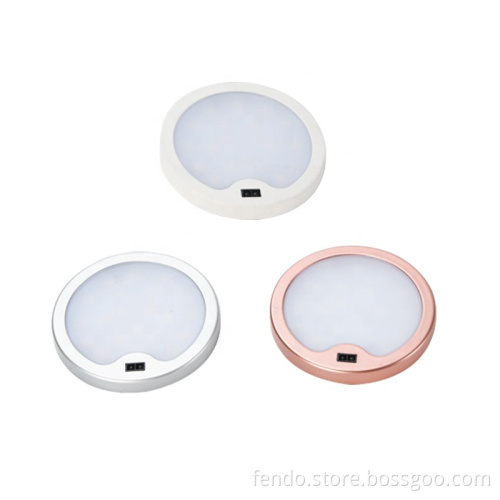12V DC Round LED Wardrobe Motion Sensor Cabinet Light
